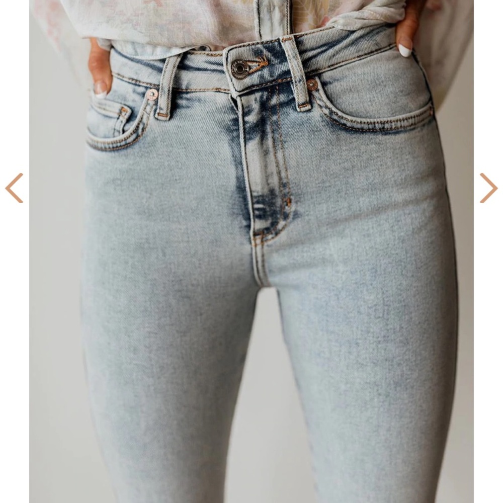 Free People Acid Wash High Rose Jeggings